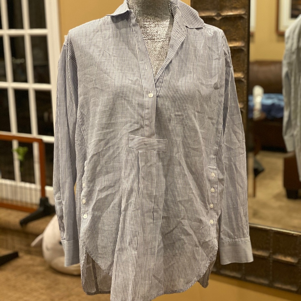 Madewell Linen Stripe Tunic